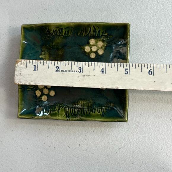 Art Pottery Set of 5 Cake Plates Stoneware Ceramic Handmade Asian Art - Picture 10 of 12